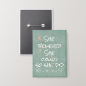 彼女信じは引用文した 缶バッジ (正面/裏面)