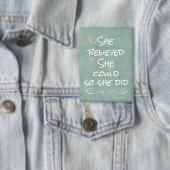 彼女信じは引用文した 缶バッジ (インサイチュ)