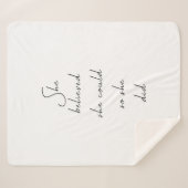 彼女信じは引用文でき感動的た シェルパブランケット (正面(横))