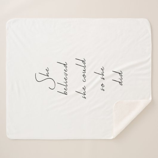 彼女信じは引用文でき感動的た シェルパブランケット (正面(横))