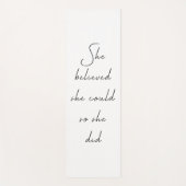 彼女信じは引用文でき感動的た ヨガマット (正面)