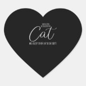 彼女信じは彼の上で猫が眠っていた ハートシール (正面)