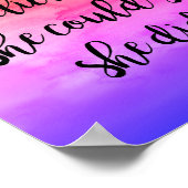 彼女信じは彼女がポーを行うこ感動的とができた ポスター (角)