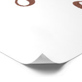 「彼女信じは彼女が出来た」バラの金ゴールド ポスター (角)