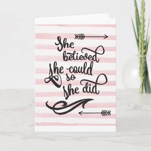 彼女信じは彼女の言う通りにした カード (正面)