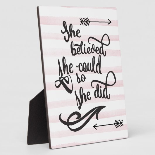 彼女信じは彼女の言う通りにした フォトプラーク (側面)