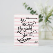 彼女信じは彼女の言う通りにした ポストカード (スタンド正面)