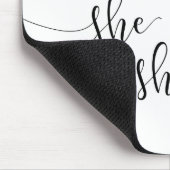 彼女信じは彼女の言う通りにした マウスパッド (コーナー)