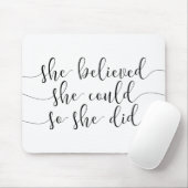 彼女信じは彼女の言う通りにした マウスパッド (マウス)