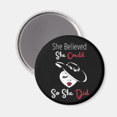 彼女信じは思い付いたようにすることができた マグネット (正面/裏面)