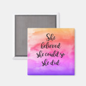 彼女信じは思い付いた マグネット (正面/裏面)