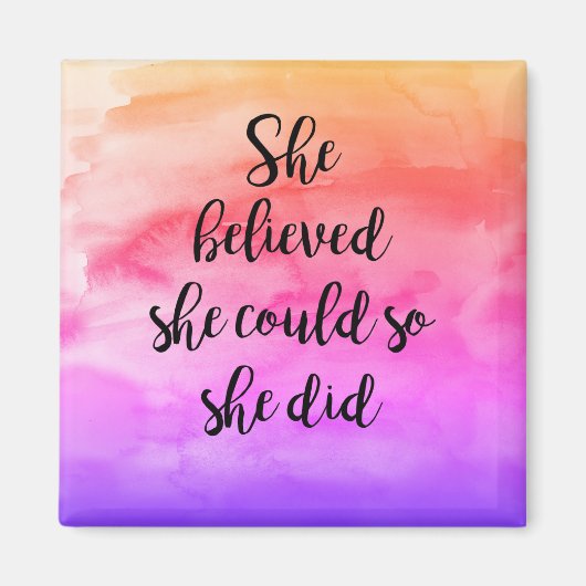 彼女信じは思い付いた マグネット (正面)