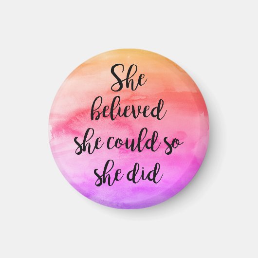 彼女信じは思い付いた マグネット (正面)