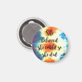 彼女信じは思い付いた マグネット (正面/裏面)