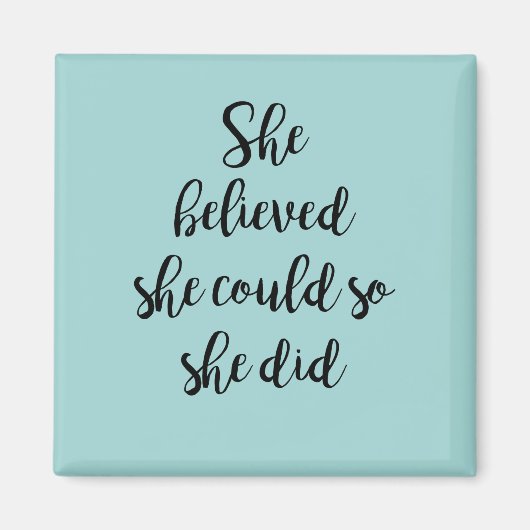 彼女信じは思い付いた マグネット (正面)