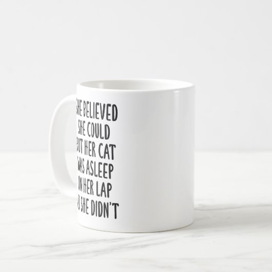 彼女信じは猫が眠っていた コーヒーマグカップ (正面左)