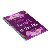 彼女信じは紫のフローラを行った ノートブック (右側)