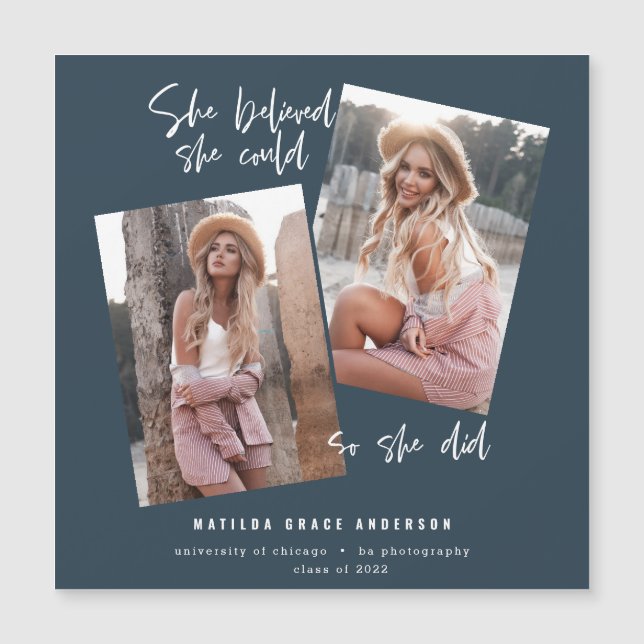 彼女信じは自分の卒業を遂げた (正面)