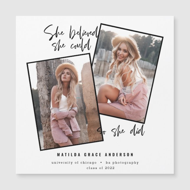 彼女信じは自分の卒業を遂げた (正面)