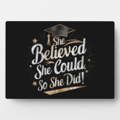 彼女信じは自分の卒業を遂げた フォトプラーク (正面)