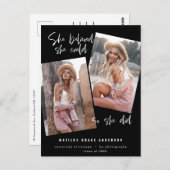 彼女信じは自分の卒業を遂げた ポストカード (正面/裏面)