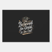 彼女信じは自分の卒業を遂げた ラッピングペーパーシート (正面)