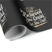 彼女信じは自分の卒業を遂げた ラッピングペーパー (ロールコーナー)