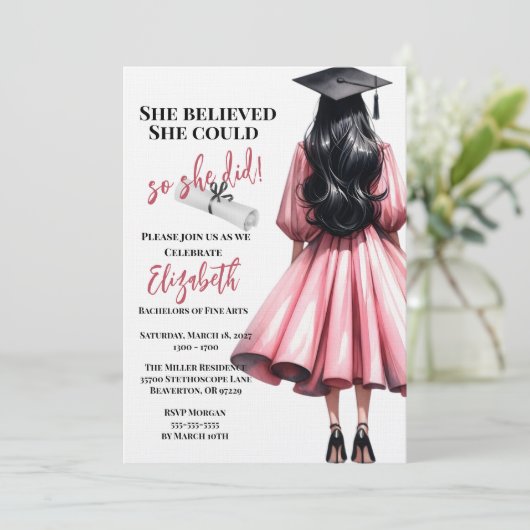 彼女信じは自分の卒業を遂げた 招待状 (スタンド正面)