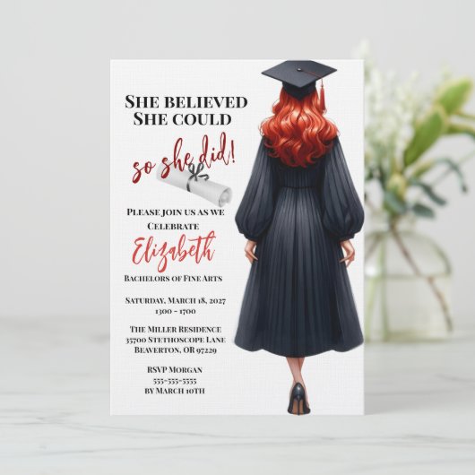 彼女信じは自分の卒業を遂げた 招待状 (スタンド正面)