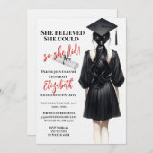 彼女信じは自分の卒業を遂げた 招待状 (正面/裏面)