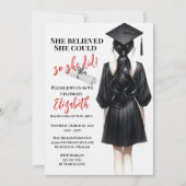 彼女信じは自分の卒業を遂げた 招待状 (正面)