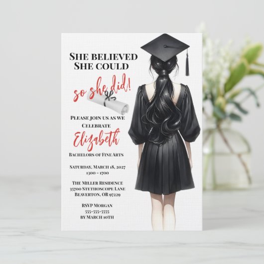 彼女信じは自分の卒業を遂げた 招待状 (スタンド正面)