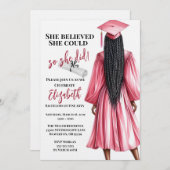 彼女信じは自分の卒業を遂げた 招待状 (正面/裏面)