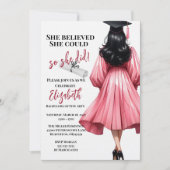 彼女信じは自分の卒業を遂げた 招待状 (正面)