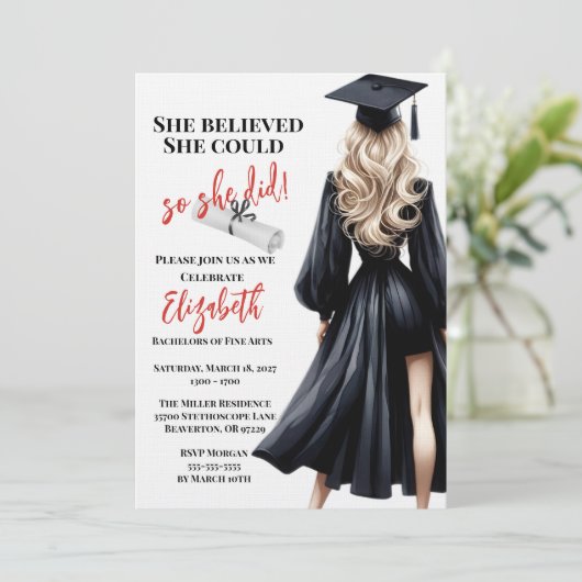 彼女信じは自分の卒業を遂げた 招待状 (スタンド正面)