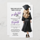 彼女信じは自分の卒業を遂げた 招待状 (正面/裏面)