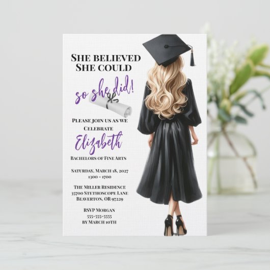 彼女信じは自分の卒業を遂げた 招待状 (スタンド正面)