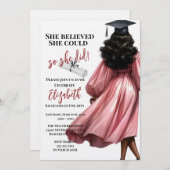 彼女信じは自分の卒業を遂げた 招待状 (正面/裏面)