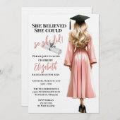 彼女信じは自分の卒業を遂げた 招待状 (正面/裏面)