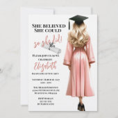 彼女信じは自分の卒業を遂げた 招待状 (正面)