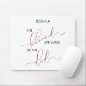 彼女信じは自分の名前を呼びカスタマイズた マウスパッド (マウス)