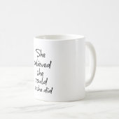 彼女信じは自分の意思をやる気を起こさせる示した コーヒーマグカップ (正面右)
