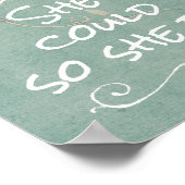 彼女信じは自分の意思をやる気を起こさせる示した ポスター (角)