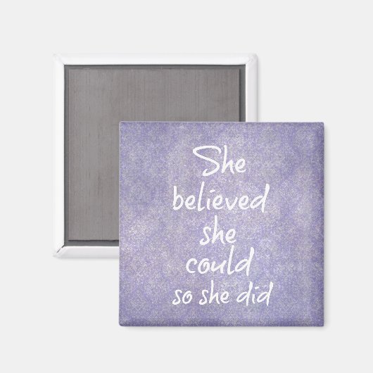 彼女信じは自分の意思をやる気を起こさせる示した マグネット (正面/裏面)