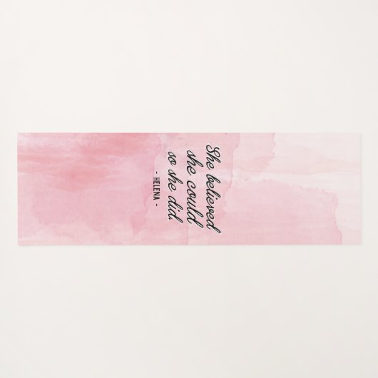 彼女信じは自分の意思を示しパーソナライズされたた ヨガマット (裏面(横))