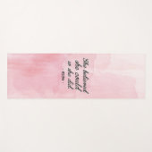 彼女信じは自分の意思を示しパーソナライズされたた ヨガマット (正面(横))