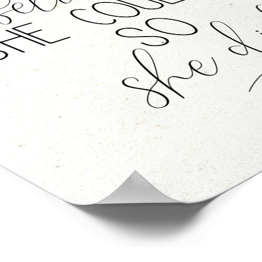 彼女信じは自分の意思を示し感動的た ポスター (角)