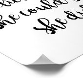 彼女信じは自分の意思を示し感動的た ポスター (角)