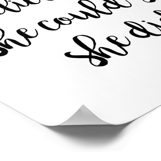 彼女信じは自分の意思を示し感動的た ポスター (角)