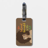 彼女信じは自分の能力を発揮した |ブラウン ラゲッジタグ (裏面縦)